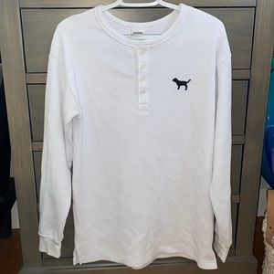 VS Pink white long sleeve